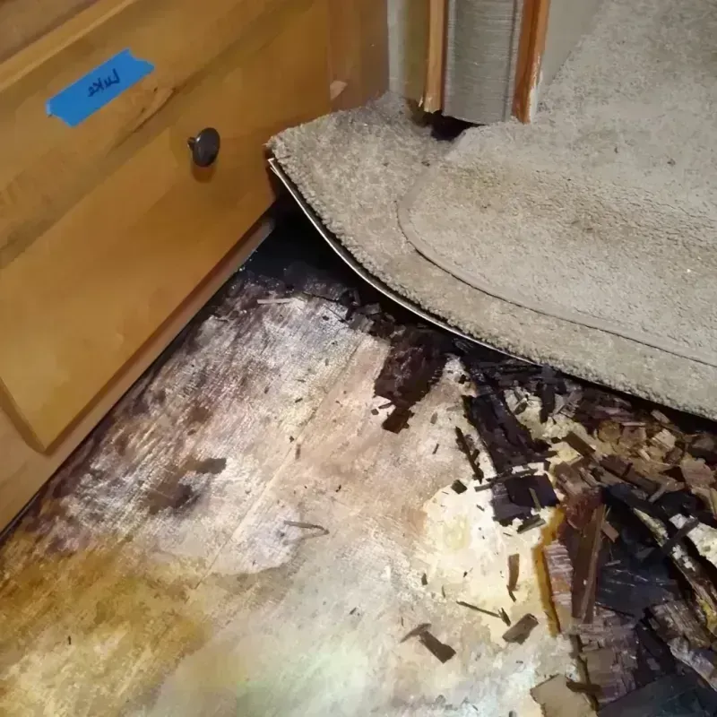 Wood Floor Water Damage in Waterbury, CT